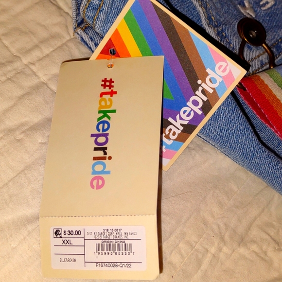 😻😮BLU BLACKBOYBE "Queen" Pride Shortalls ( Unisex) - Picture 8 of 16